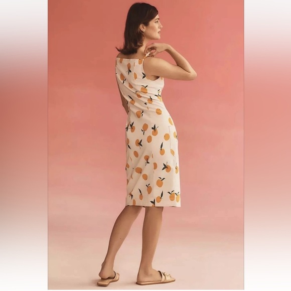 Anthropologie Maeve Colette Dylan Mierzwinski Midi Dress Size SP - Picture 2 of 13